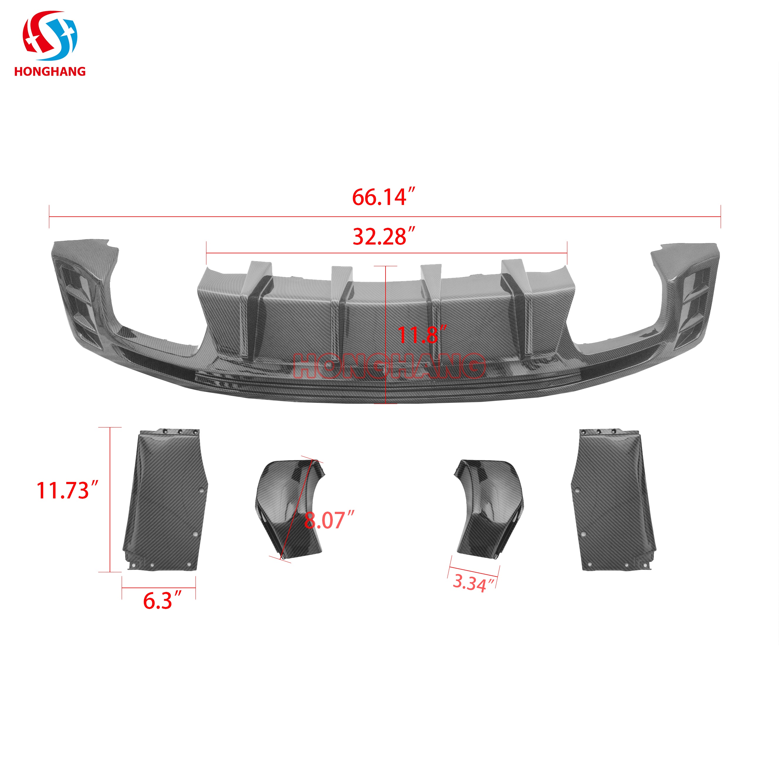 2016-2022 Chevrolet Camaro Rear Diffuser Bumper Lip