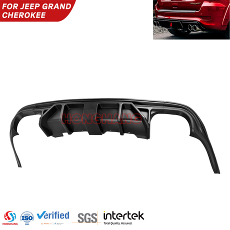 2014-2022 Jeep Grand Cherokee SRT Rear Diffuser Bumper Lip