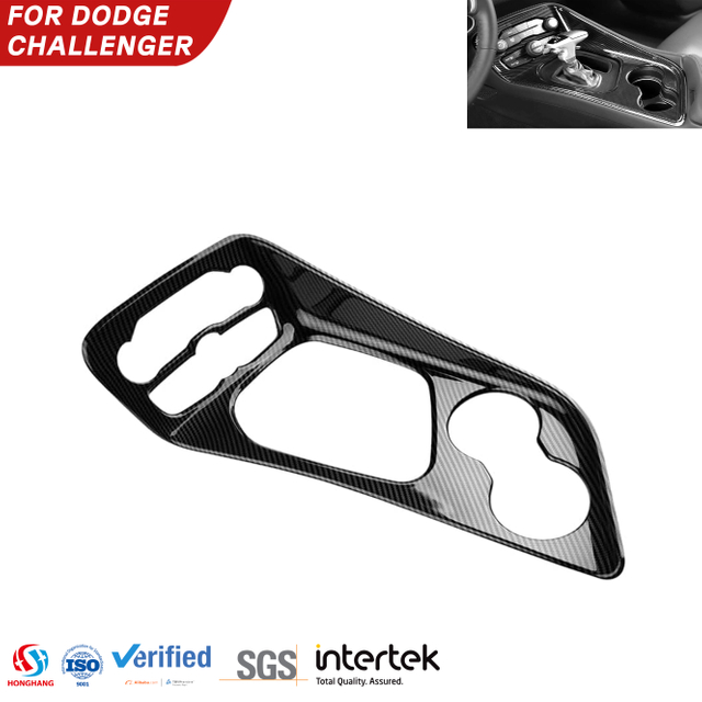 Interior Gear Shift Panel Cover For Dodge Challenger 2015 2016 2017 2018 2019 2020 2021 2022 2023 2024+