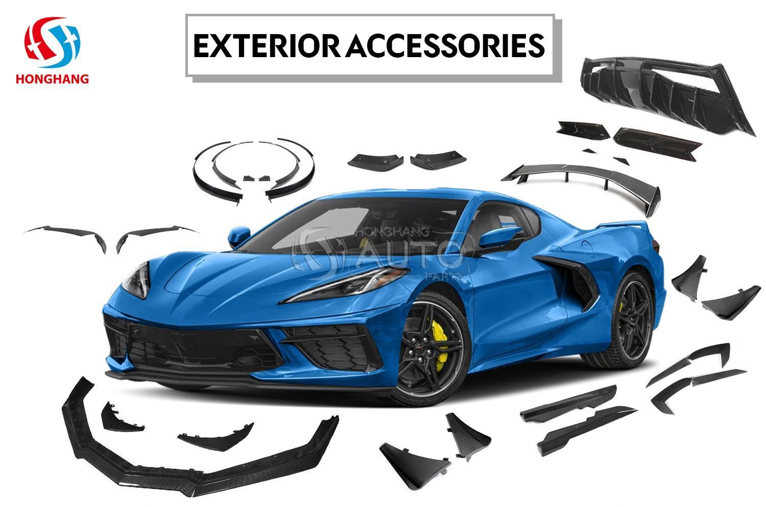 Front/Rear Wheel Eyebrow For Chevrolet Corvette C8 2020 2021 2022 2023 2024