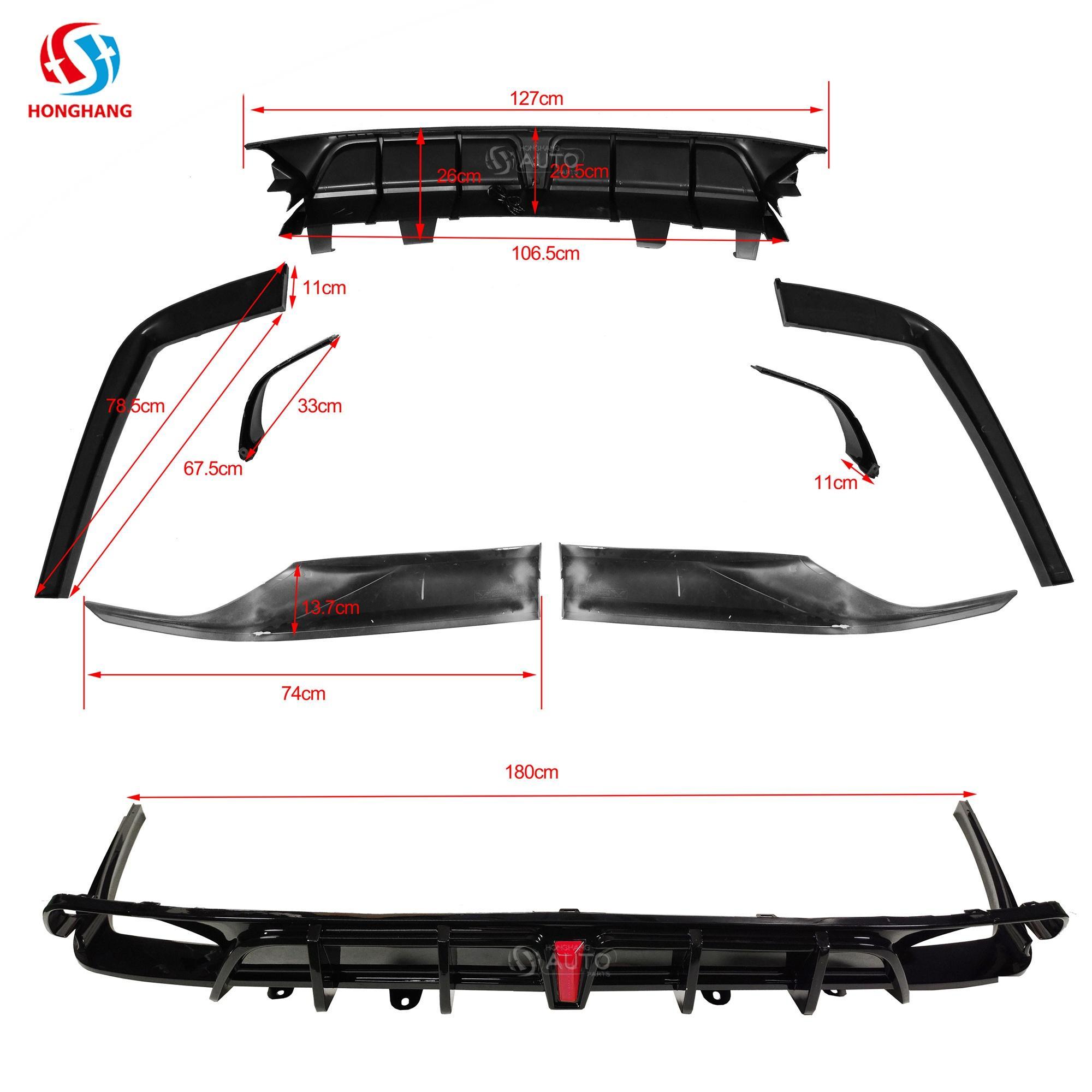 Rear Bumper Lip Splitter For Honda 10 Generation Accord 2018 2019 2020