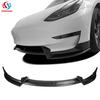 Front Lip Splitter For TESLA Model 3 2017 2018 2019 2020 2021 2022 2023
