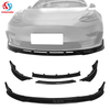 Front Bumper Lip Splitter For Tesla Model3 2017 2018 2019 2020 2021 2022 2023