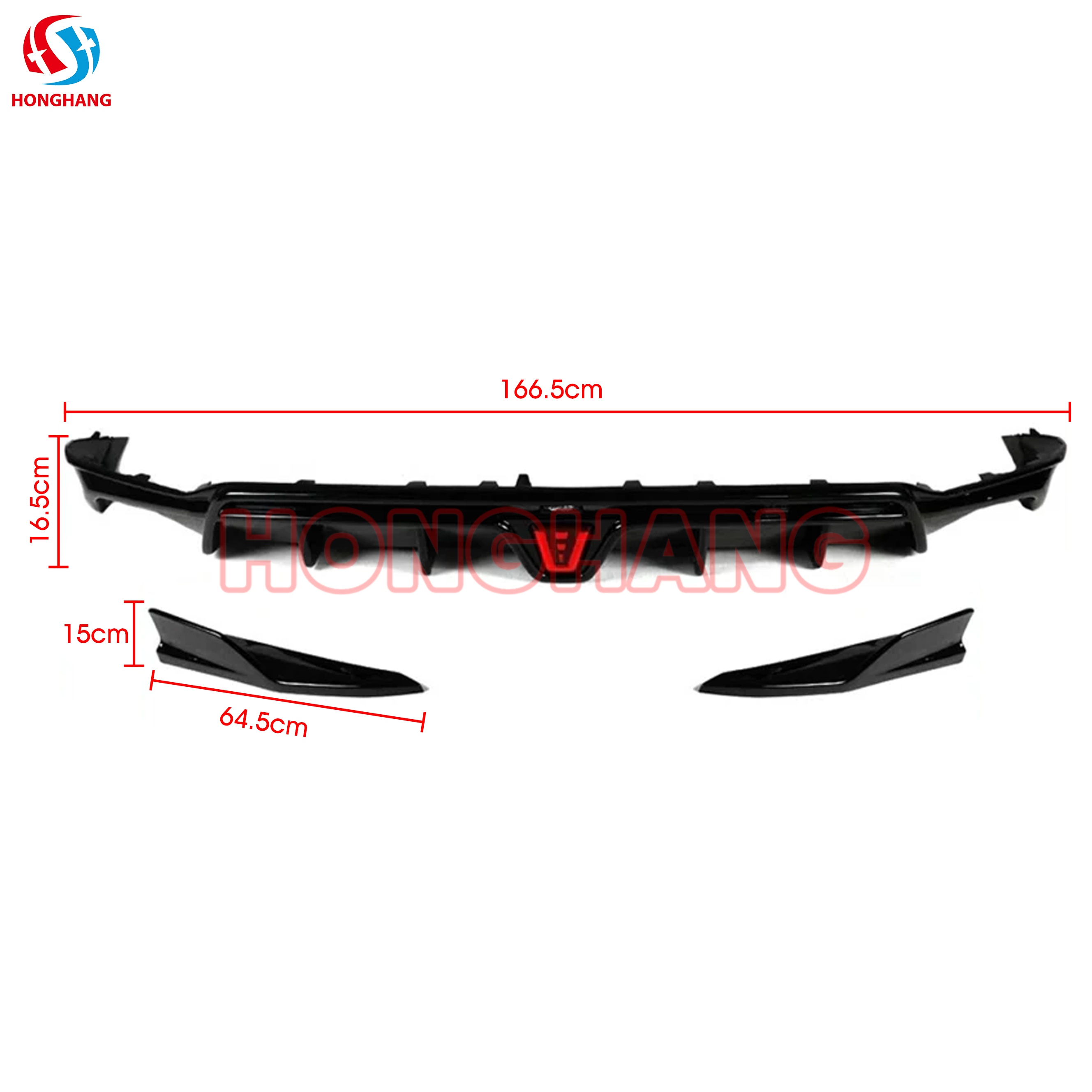 HONGHANG Acura Integra DE4 Rear Diffuser Lip