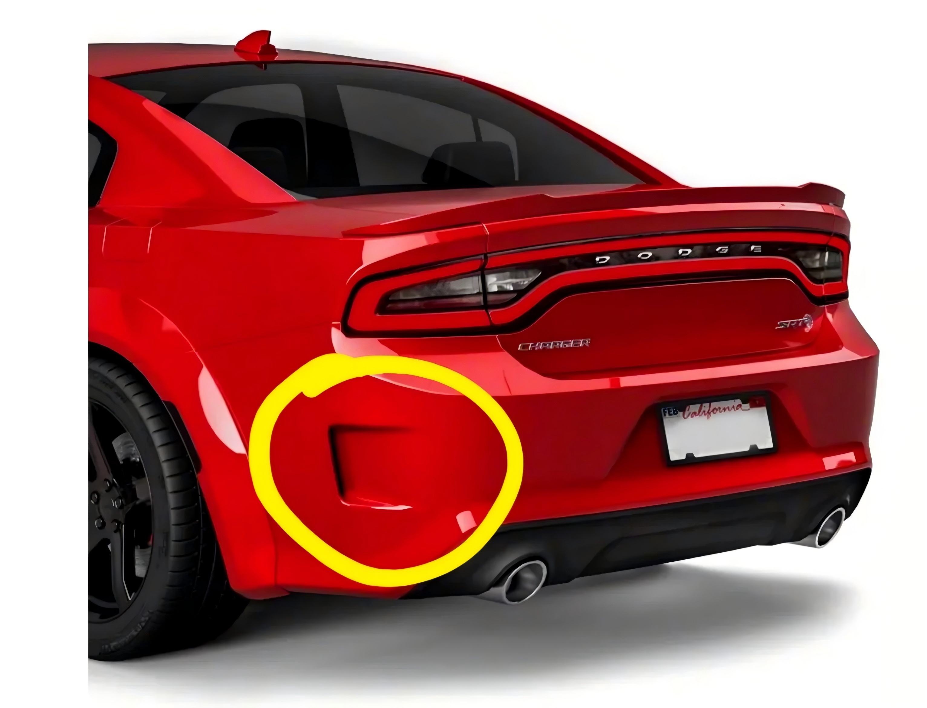 Charger Rear bumper side air outlet cover