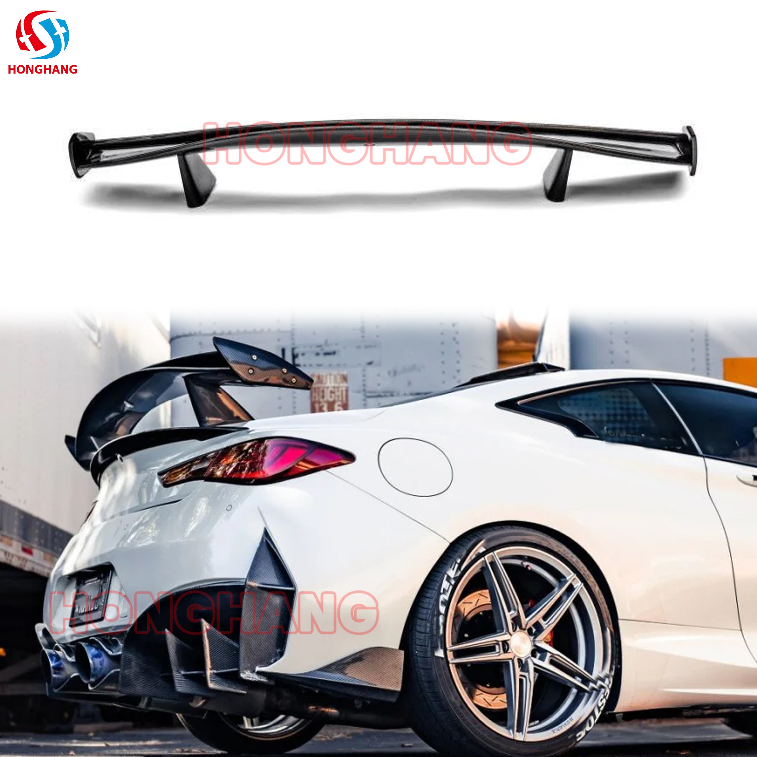 2017-2022 Infiniti Q60 Sport/Pure Coupe Rear Spoiler Wing