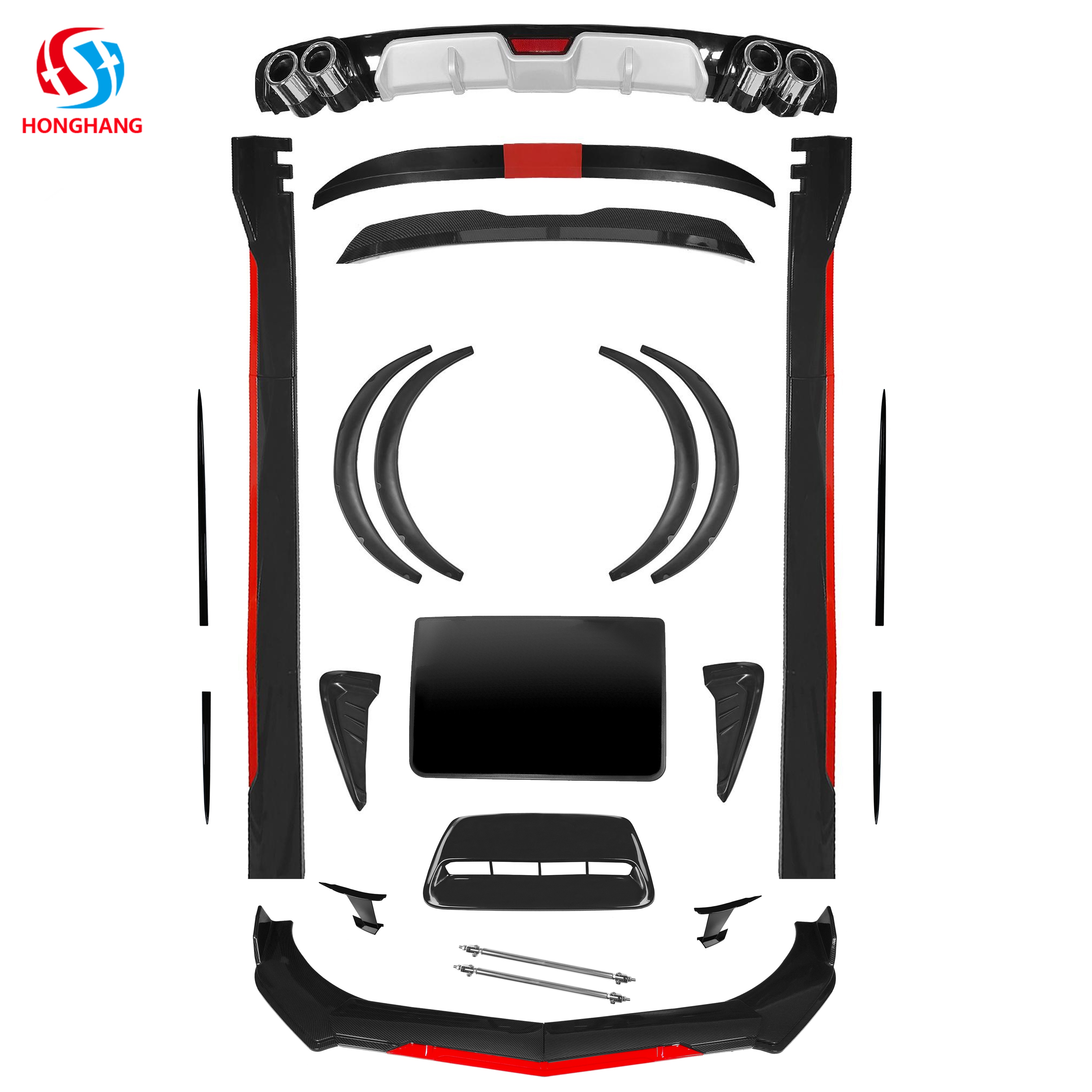 HONGHANG Universal Front Lip Splitter