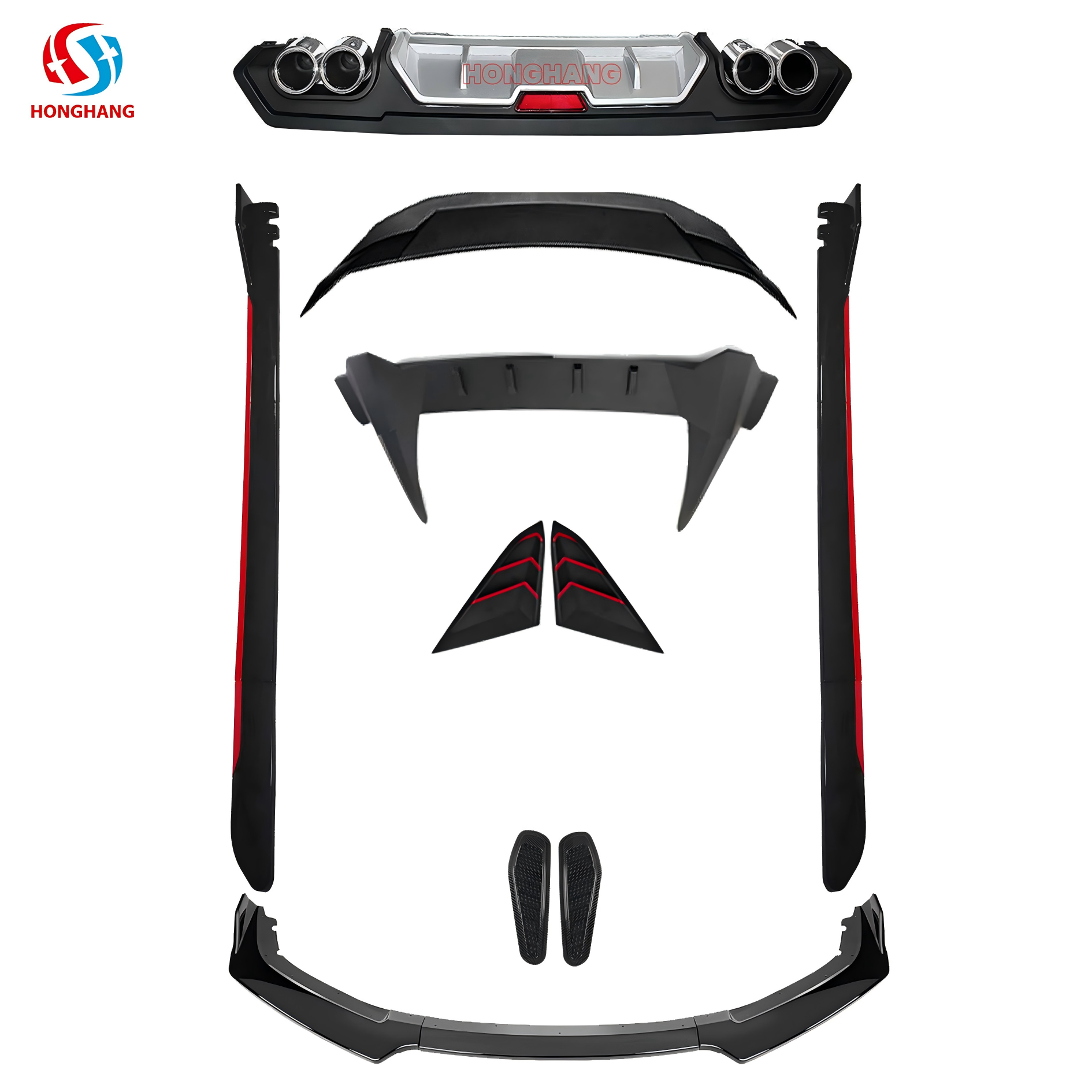 HONGHANG Honda Civic Front Lip Splitter