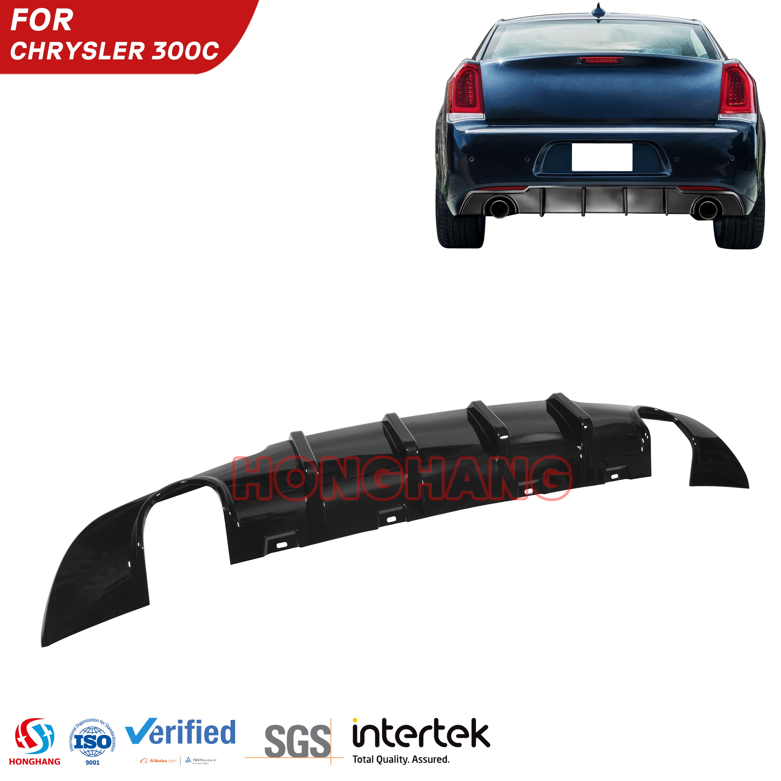 Chrysler 300C Rear Diffuser Lip 2015-2023