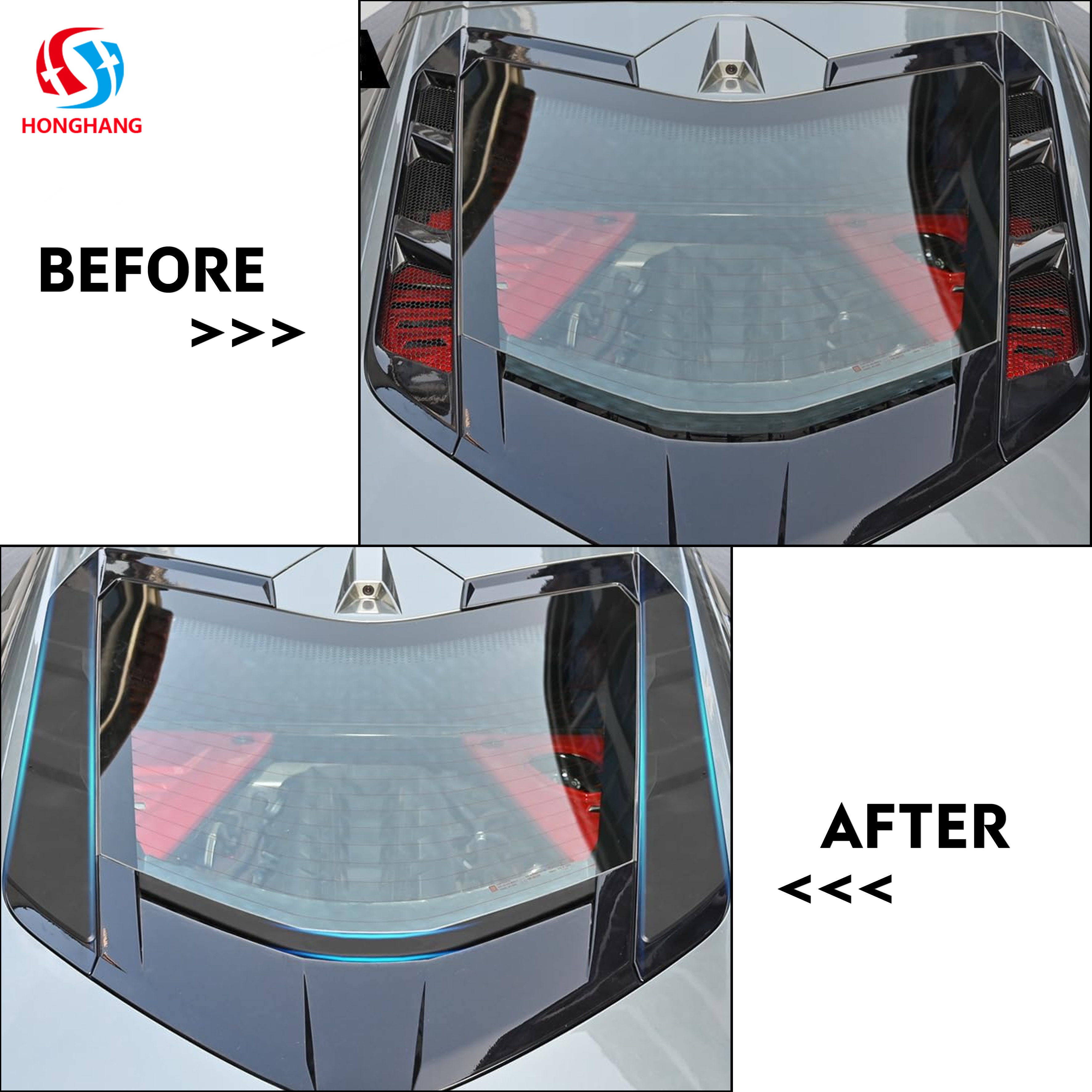 Corvette C8 Coupe Rear Dry Bay Vent Blocks Waterproof Cover