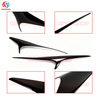 Factory Supplier Headlamp Eyelid Exterior Styling ABS Headlight Cover Trim For Kia Stinger 2018 2019 2020 2021 2022 2023