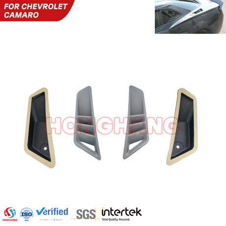 Factory Wholesale Upper Rear Quarter Ports for Chevy Camaro 2010-2015 ABS Side Window Louvers Vent Trim Covers