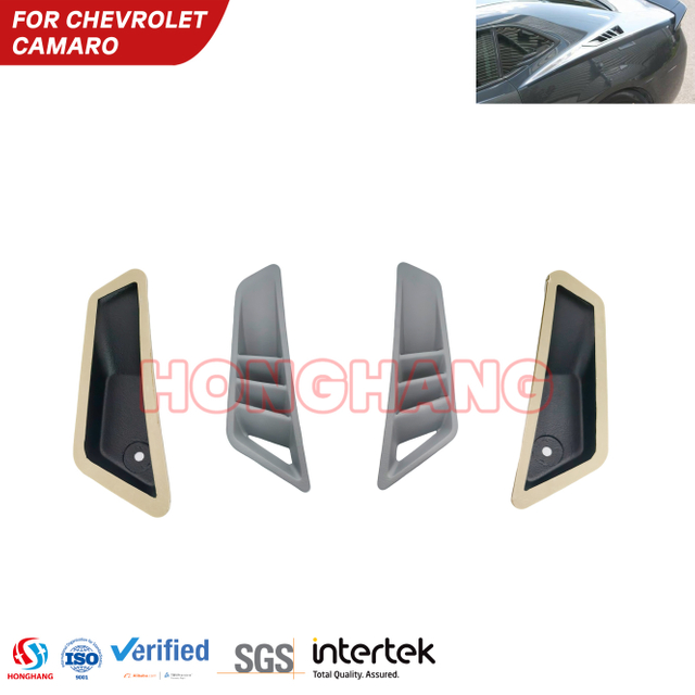 Factory Wholesale Upper Rear Quarter Ports for Chevy Camaro 2010-2015 ABS Side Window Louvers Vent Trim Covers
