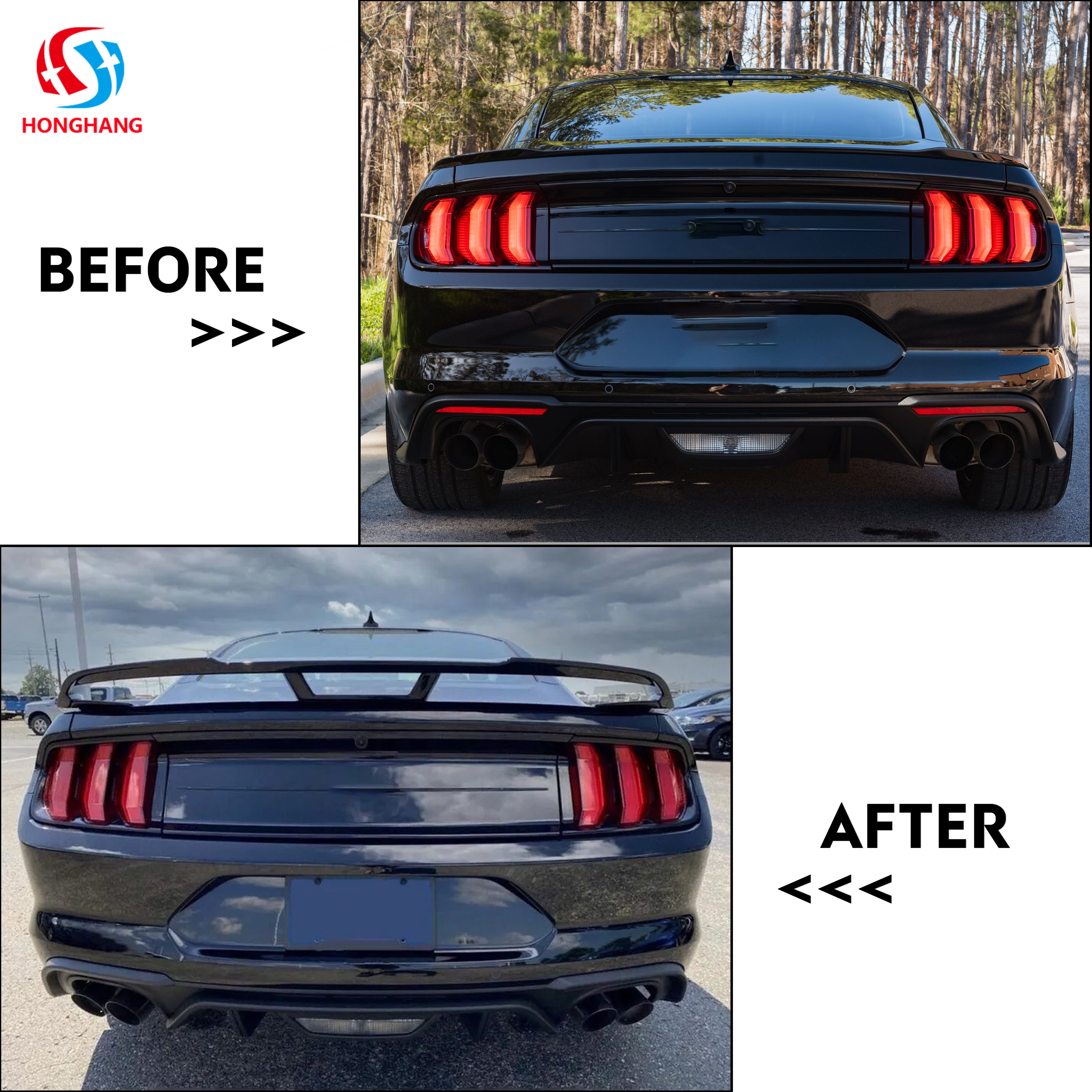 Ford Mustang Rear Wing Spoiler