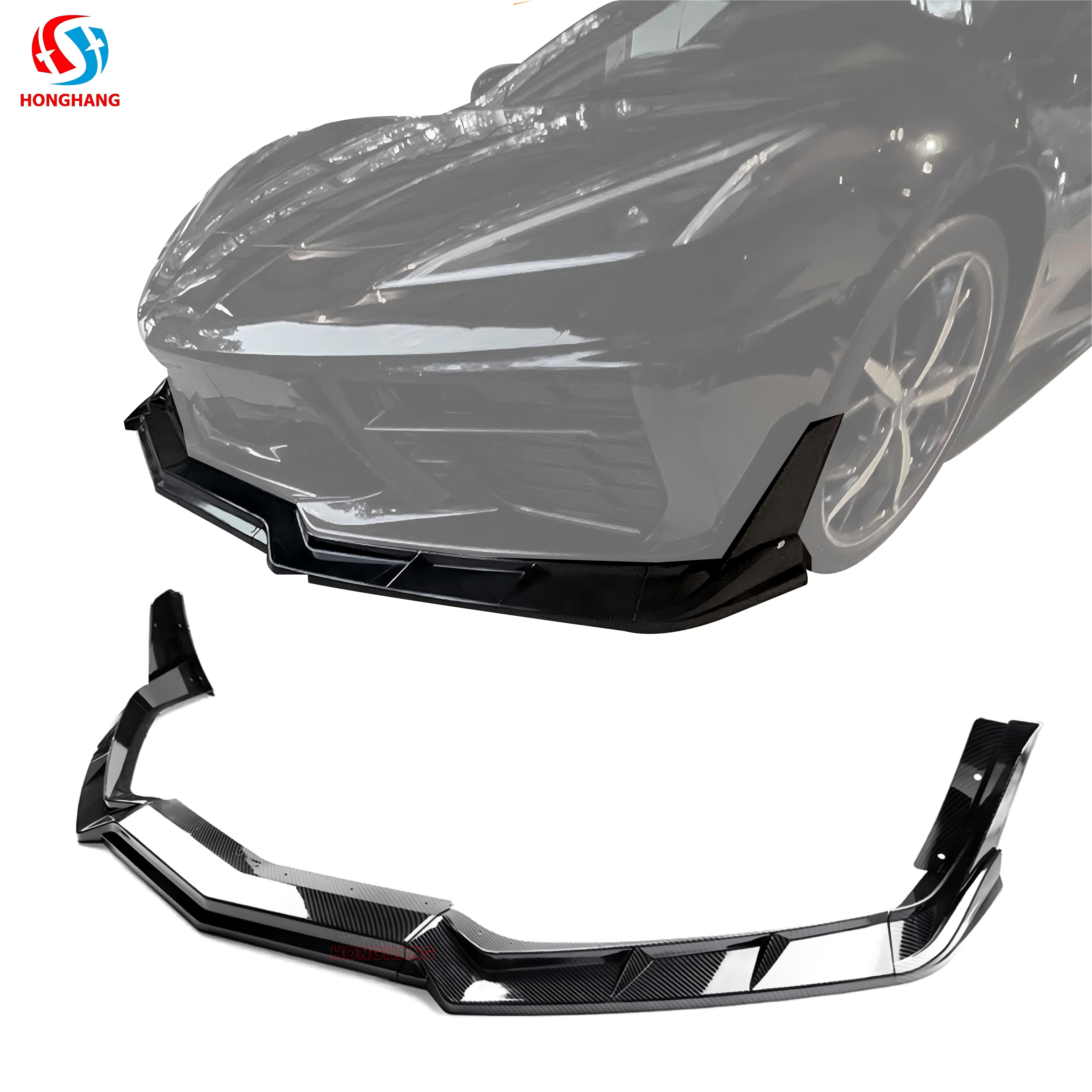 Corvette C8 Front Bumper Splitter Lip