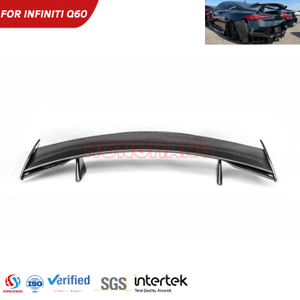 Factory Wholesale Rear Spoiler Wing for Infiniti Q60 Sport Pure Coupe 2017-2022 ABS Trunk Lid Spoiler
