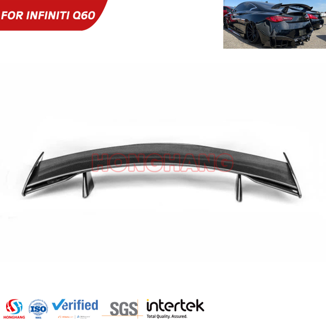 Factory Wholesale Rear Spoiler Wing for Infiniti Q60 Sport Pure Coupe 2017-2022 ABS Trunk Lid Spoiler