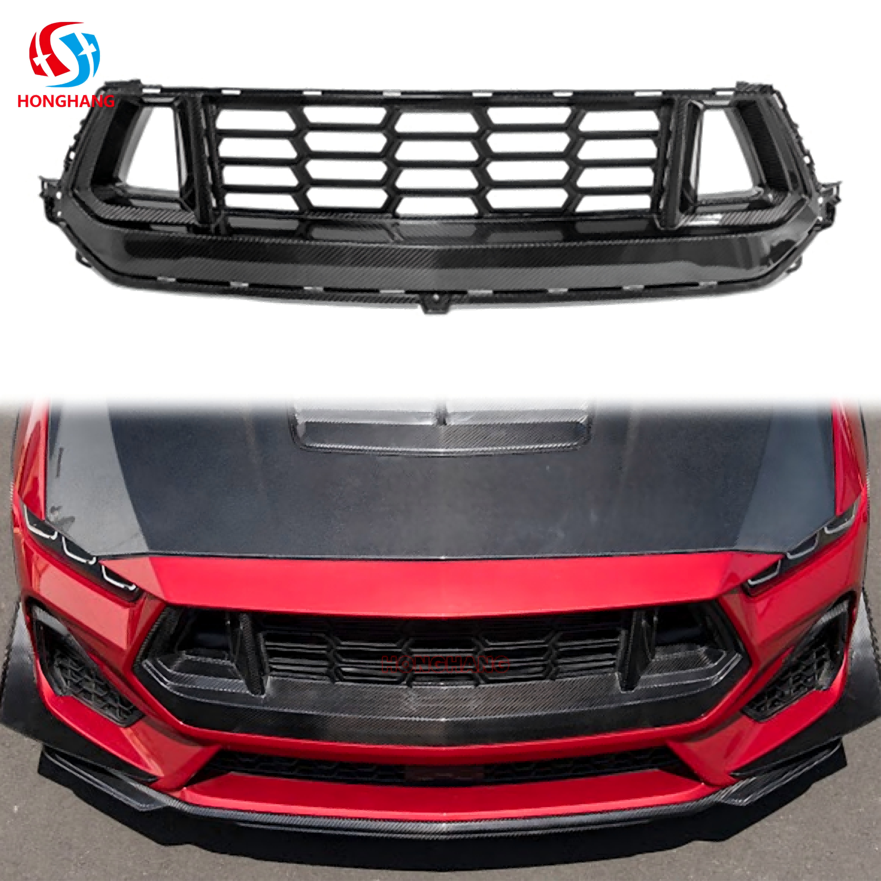 HONGHANG Mustang Front Grille Cover