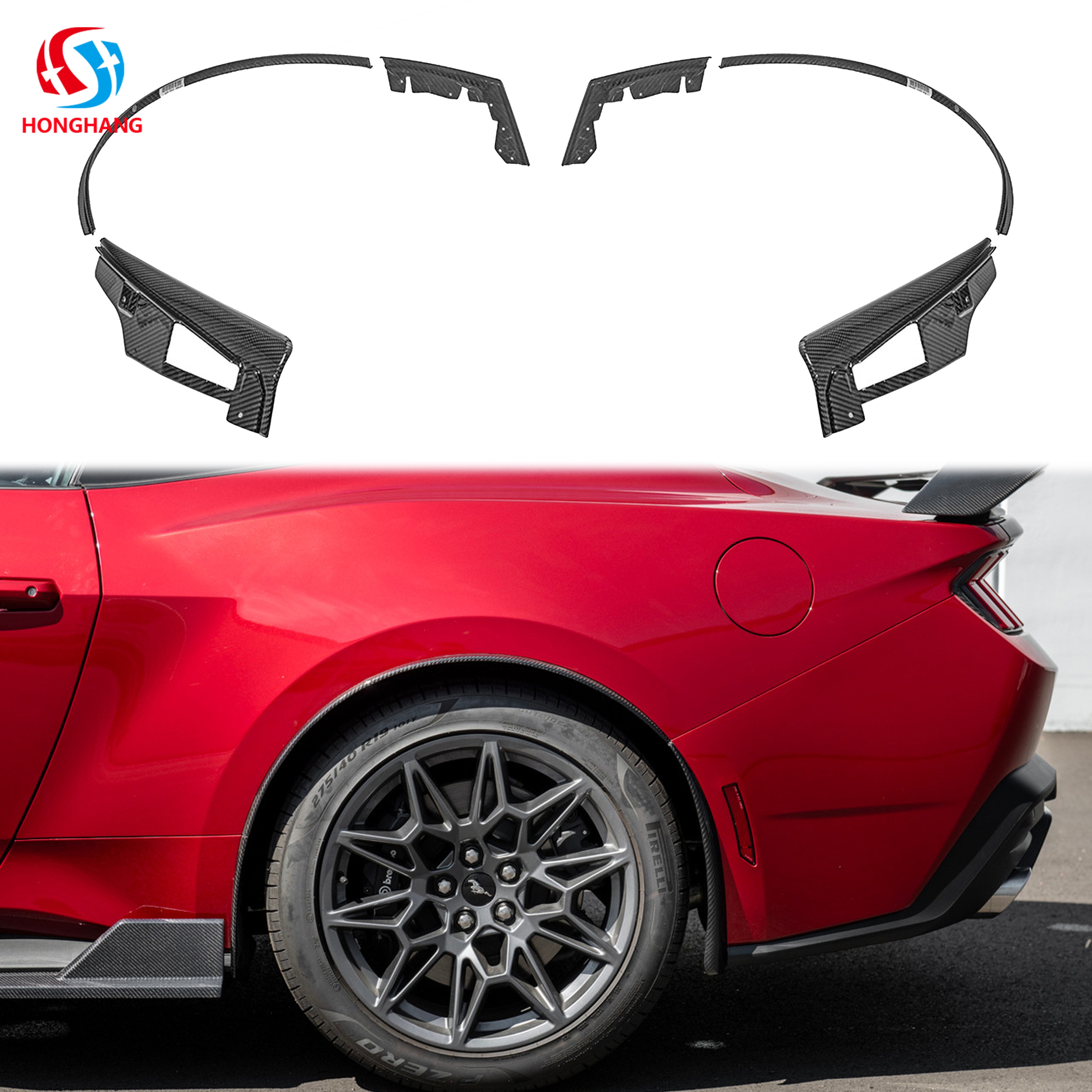 Mustang Rear Wheel Eyebrow Trim