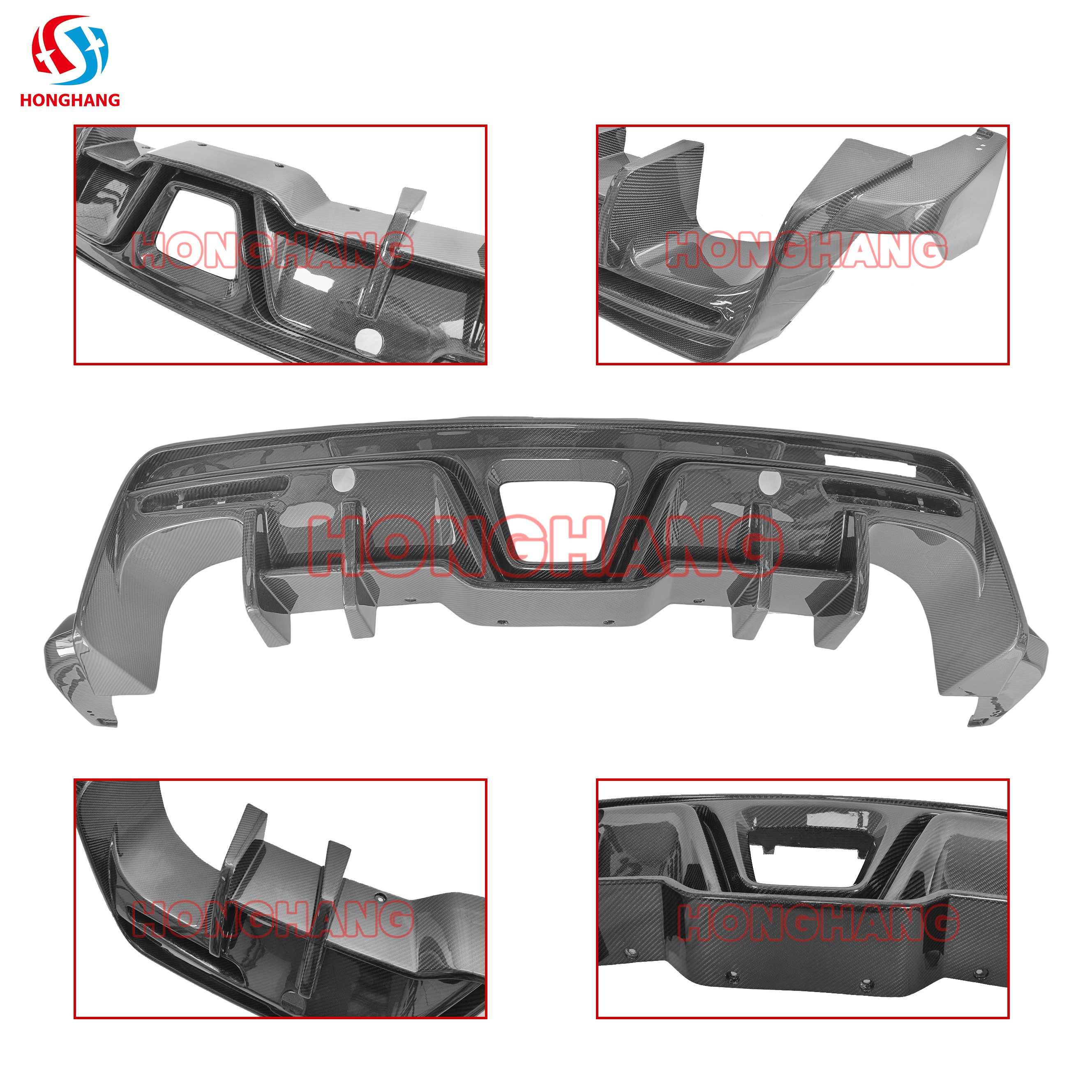 HONGHANG Toyota Supra A90 Rear Diffuser Lip