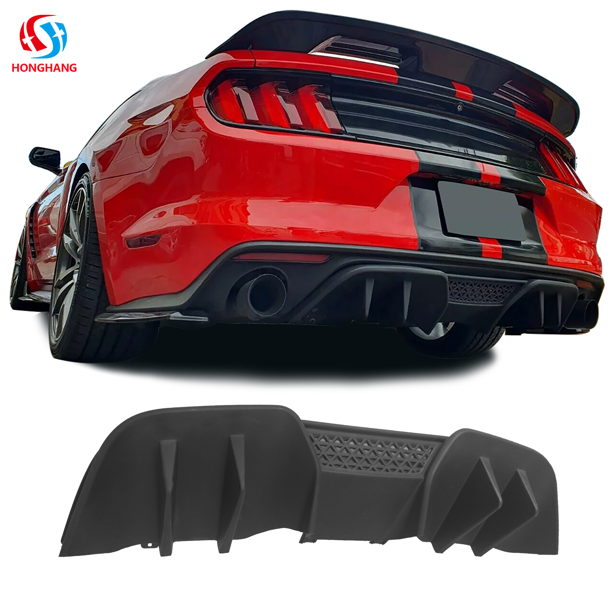 HONGHANG Ford Mustang R-Spec V2 Rear Diffuser