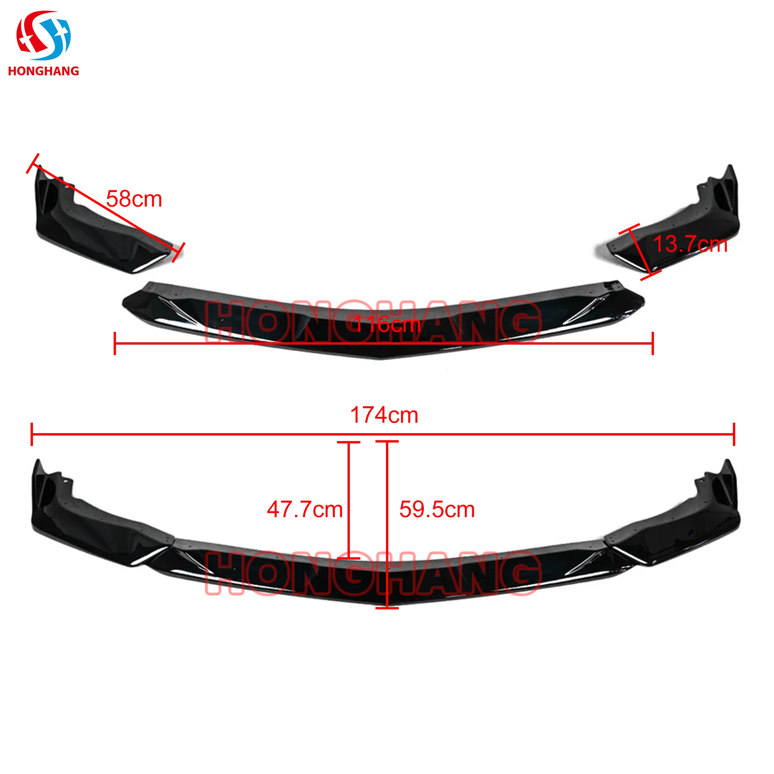 HONGHANG 2023-2025 5th Gen Acura Integra DE4 Front Lip