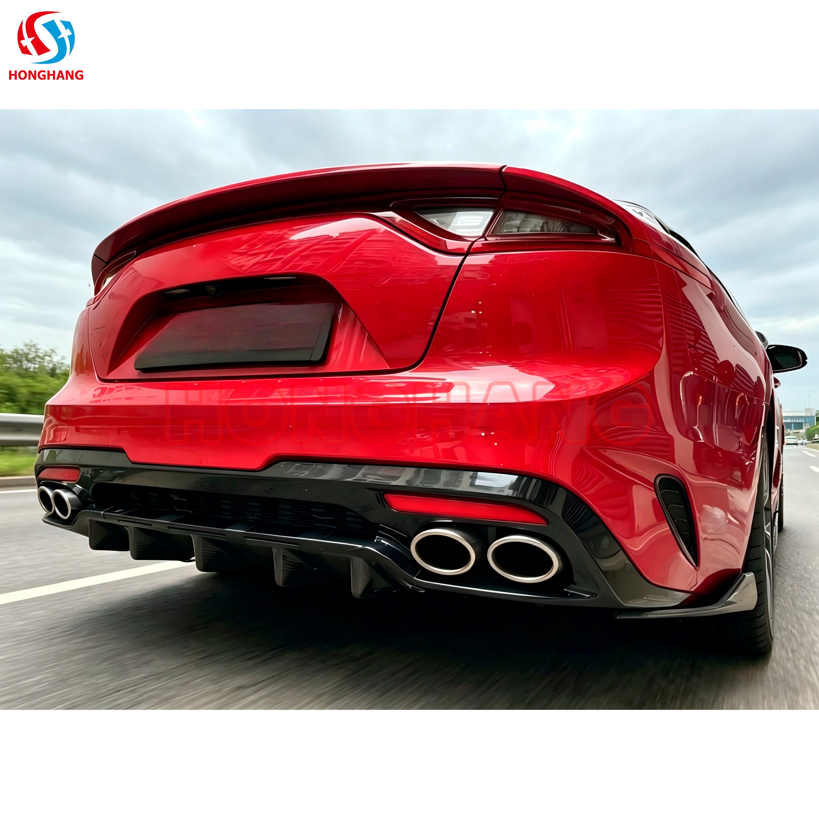 Kia Stinger (Pre-facelift) Rear Bumper Lip 2018–2021