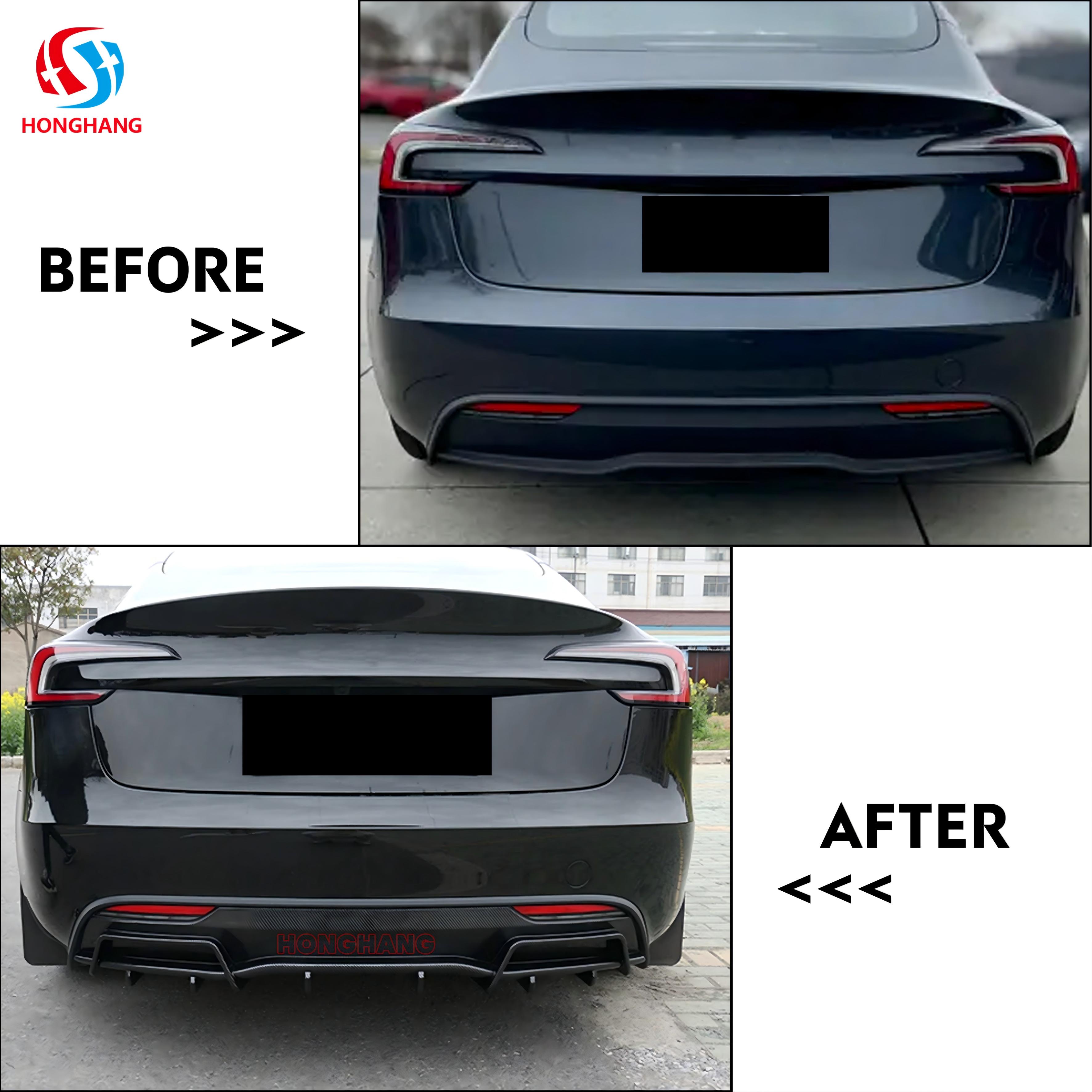Tesla Model 3 Rear Bumper Diffuser Spoiler