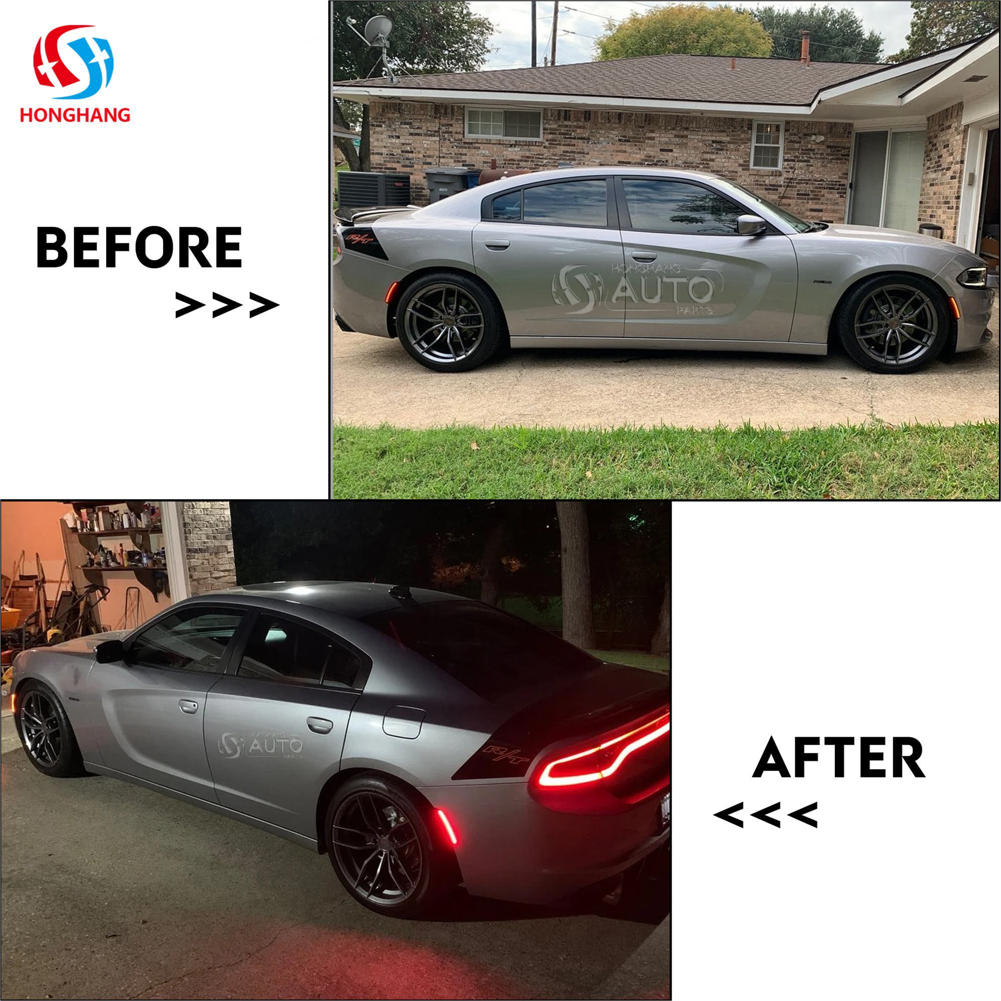 Dodge Charger FrontRear LED Side Marker Lights 2015 2016 2017 2018 2019 2020 2021(3)