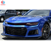 Factory Wholesale ZL1 Style Front Bumper Lip Splitter for Chevrolet Camaro 2016-2018 ABS Front Spoiler Body Kit