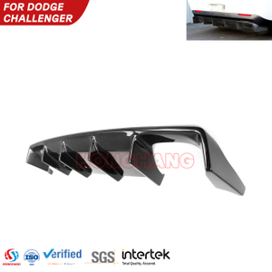 Factory Wholesale Hellcat Style Rear Diffuser for Dodge Challenger 2015-2023 ABS Rear Bumper Diffuser Lip