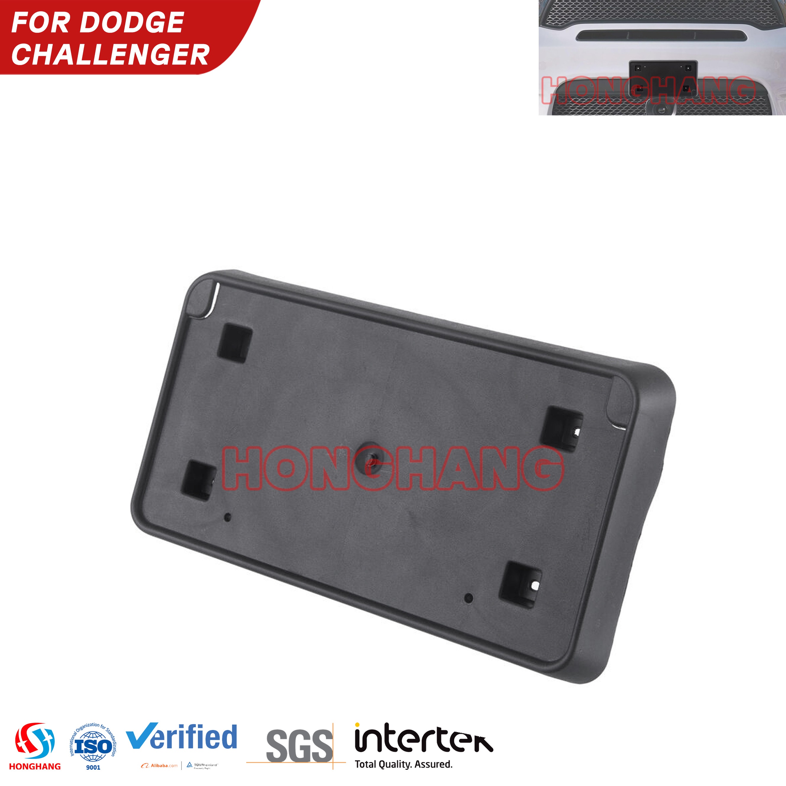 Dodge Challenger License Plate Holder