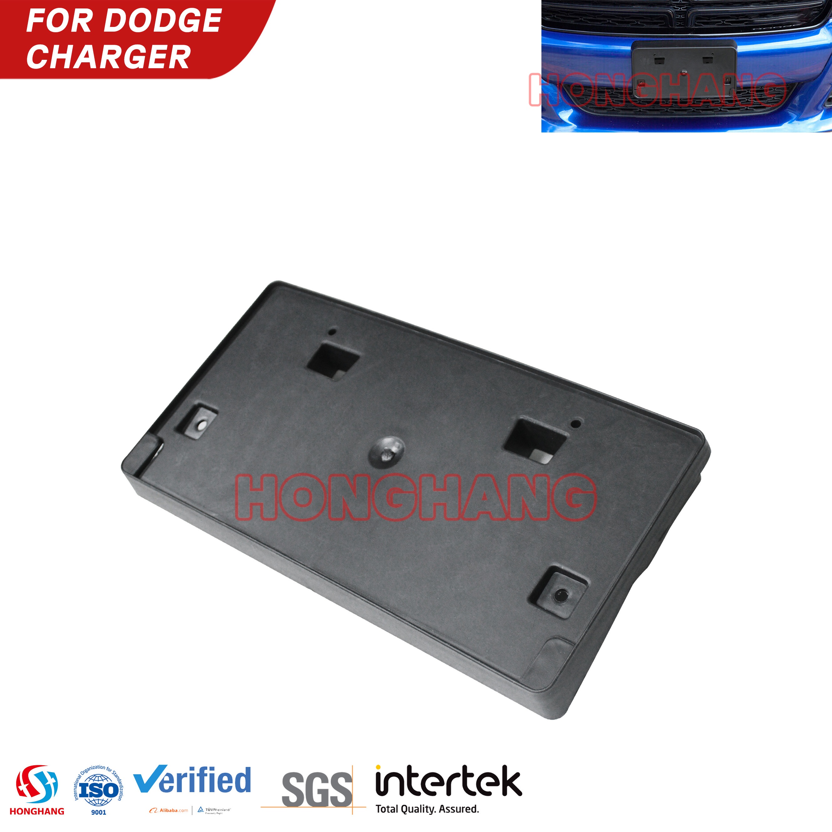 Dodge Charger License Plate Holder
